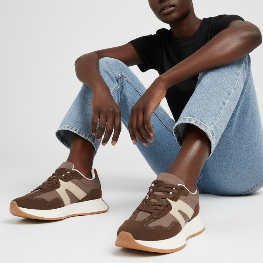 Baskets à lacets pour femmes