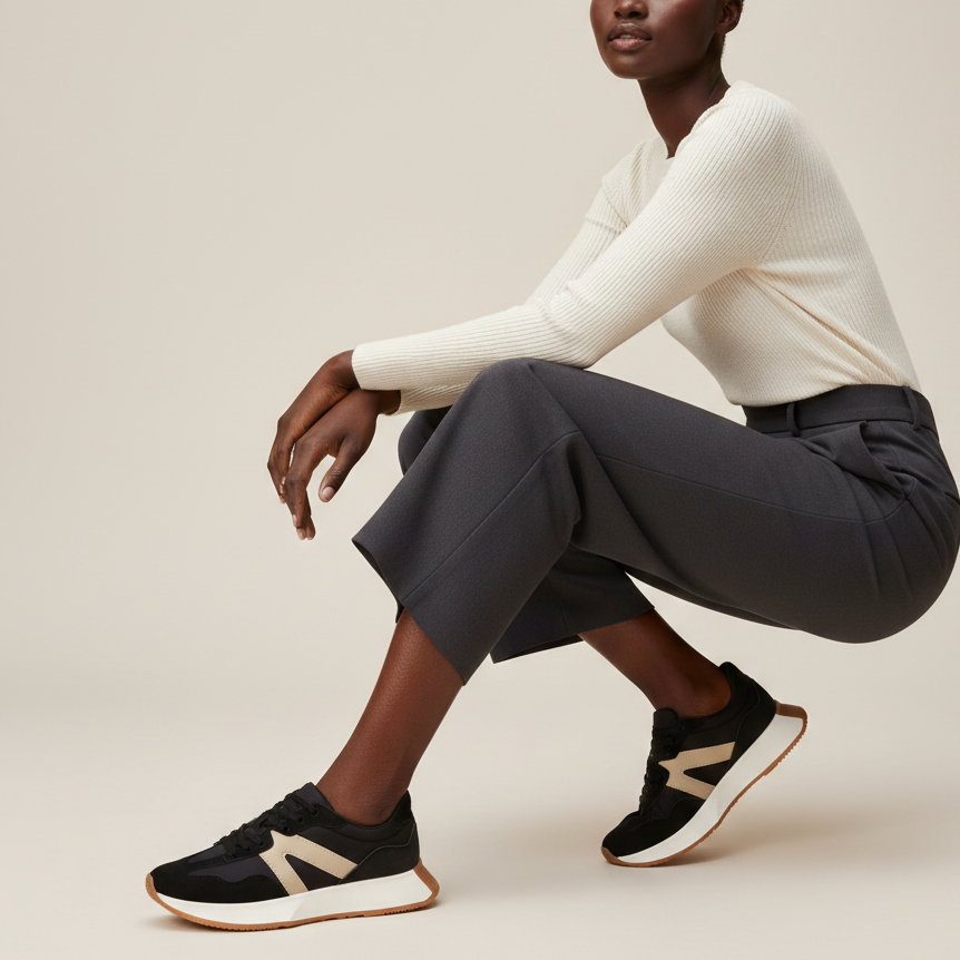 Baskets à lacets pour femmes