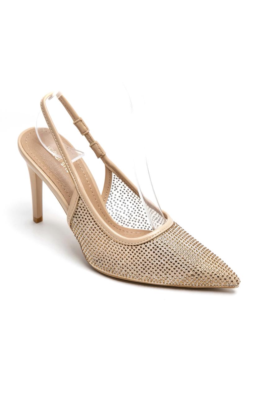 Escarpins Slingback à Strass