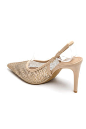 Escarpins Slingback à Strass