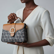 Sac à main structuré ocre