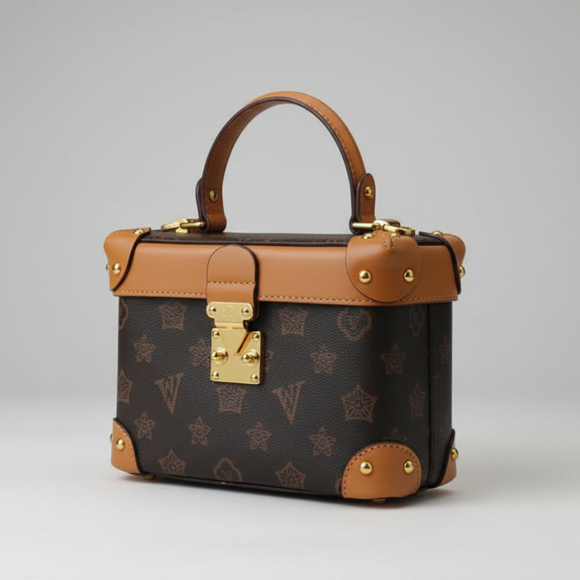 Sac à main rigide style "Malle"