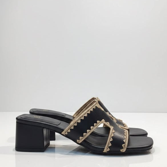 Mules à Talons Carrés