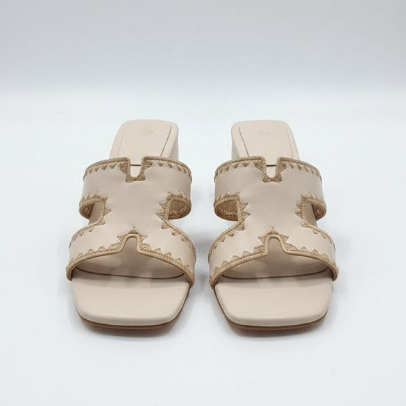 Mules à Talons Carrés