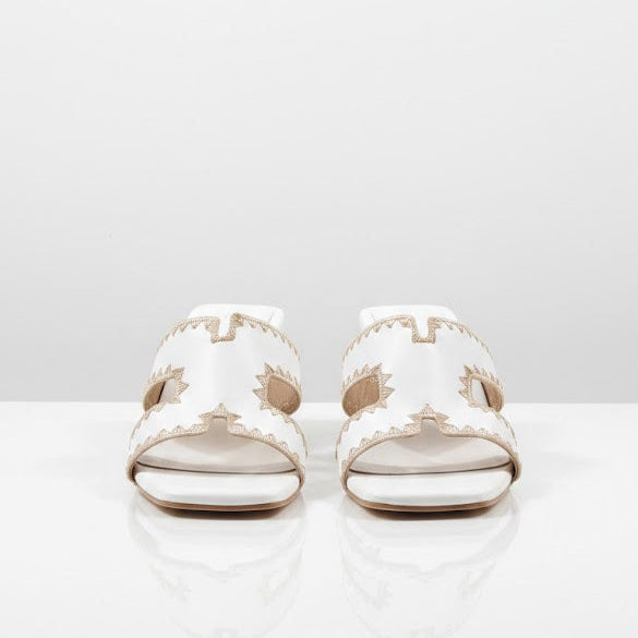 Mules à Talons Carrés