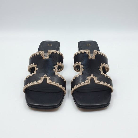 Mules à Talons Carrés